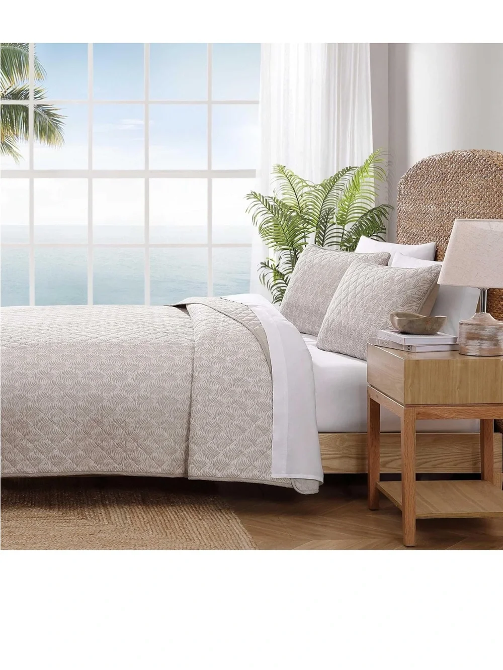 Tommy Bahama - King Quilt Set, Super Soft Bedding with Matching Shams, Coastal